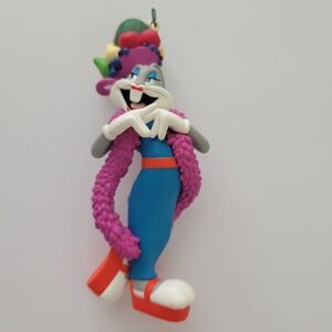 Hallmark Looney Tunes Bugs Bunny Carmen Miranda Like Ornament 1997 Fruit on Head